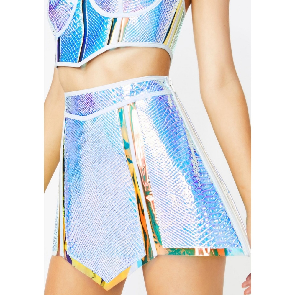 Opulent empress hologram skirt